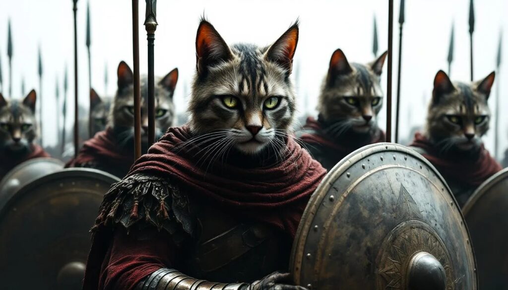 Kedi Kafalı Savaşçı Asker